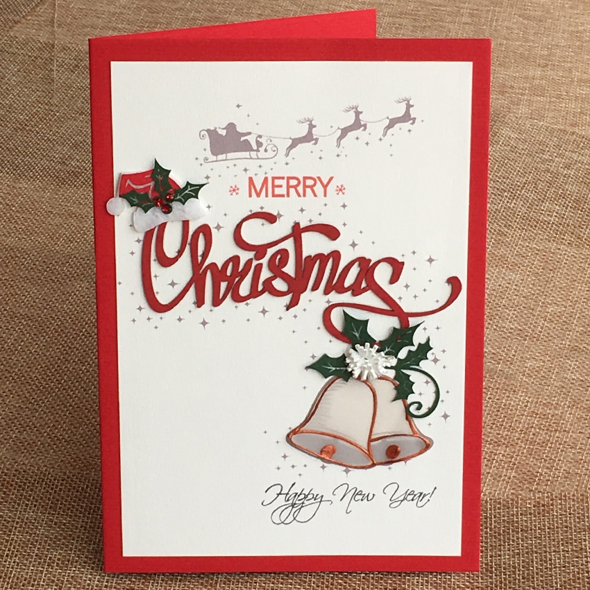 Handmade Christmas Card HGR (12.5x17.5cm)