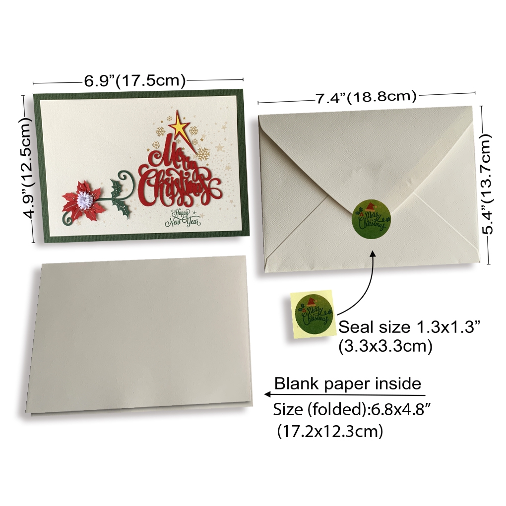 Handmade Christmas Card - R
