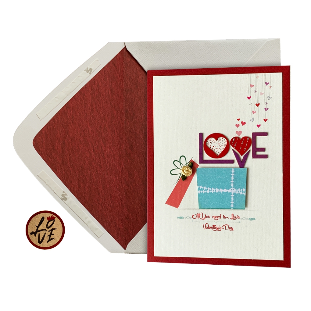 Handmade Valentine Card - R